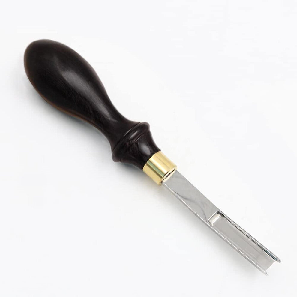 Leather Edger Beveler Polished Ebony Handle Leather Edger Tool 4-6-8-10-12mm French Wide Opening
