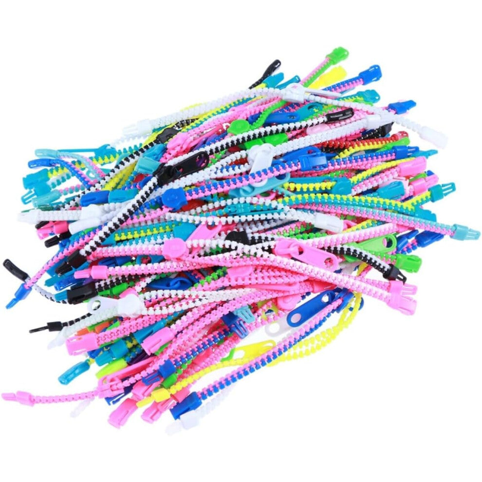 Fidget Bracelet Zipper Sensory Toys Bulk Set Neon Colors Kit for Kids Party Favor