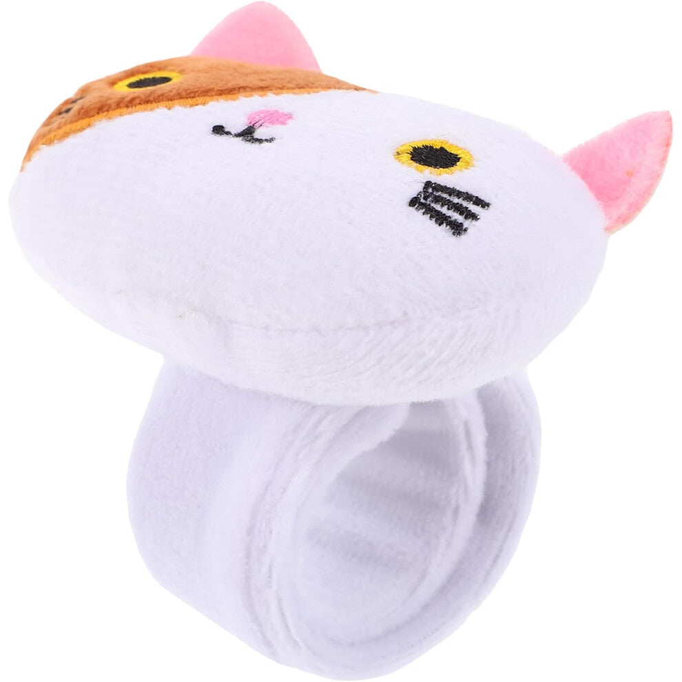 Plush Ring Kitten Toys Animal Snap Bracelet Cat Molding Slap Bracelet Party Toys