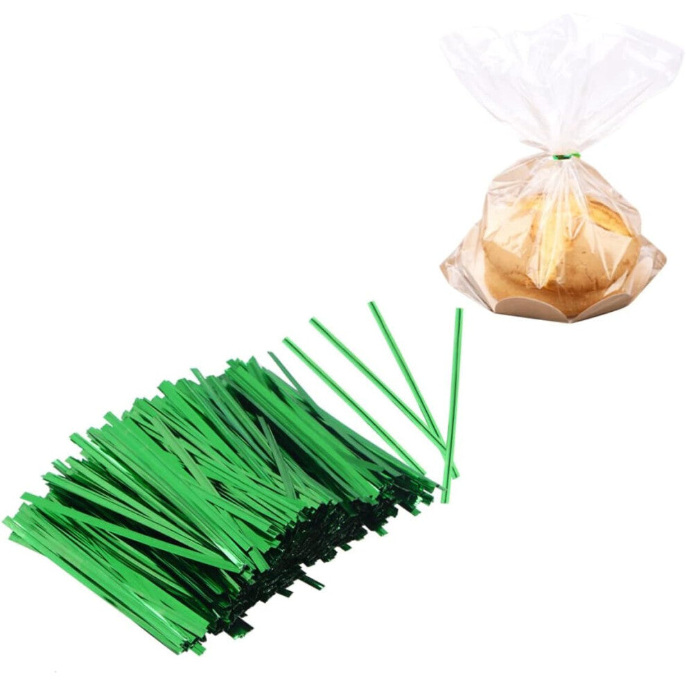 10cm Colorful PET Plastic Iron Wire Bread Ties 800 Pcs Ties for Birthday