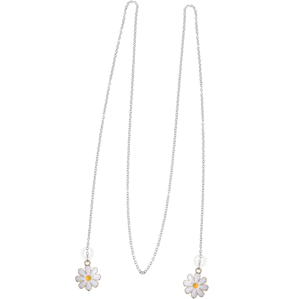 Earphones Chain Feature Earbud Earring Chain Decor Pretty Flower Design for Earpiece Accessory