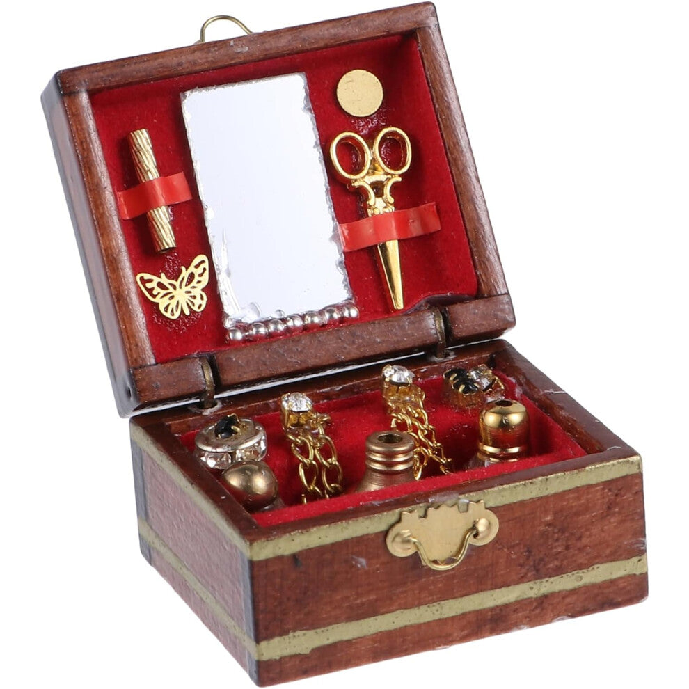 1Pc Miniature Jewelry Box House Furniture Decoration Micro Scene Layout Adornment