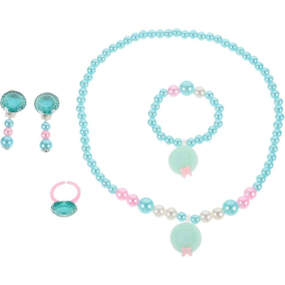1 Set Jewelry Toys Necklace Toys for Toddlers Earrings Has The Hats Kids Bracelet Kit Kid Jewelry Kids Jewelry Child Wristband Resin Girl