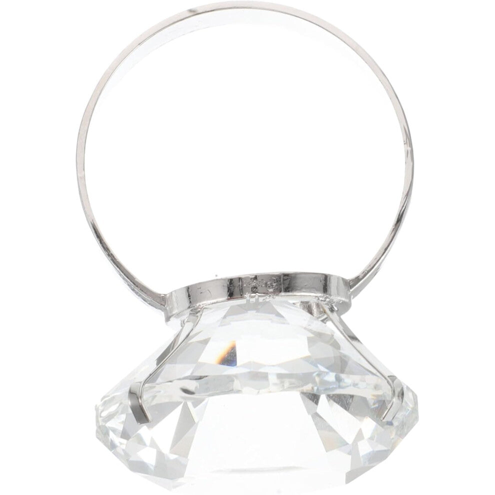 Sparkling Wedding for Women Simulated Wedding Supplies Fake Engagement Props Simulated Rings