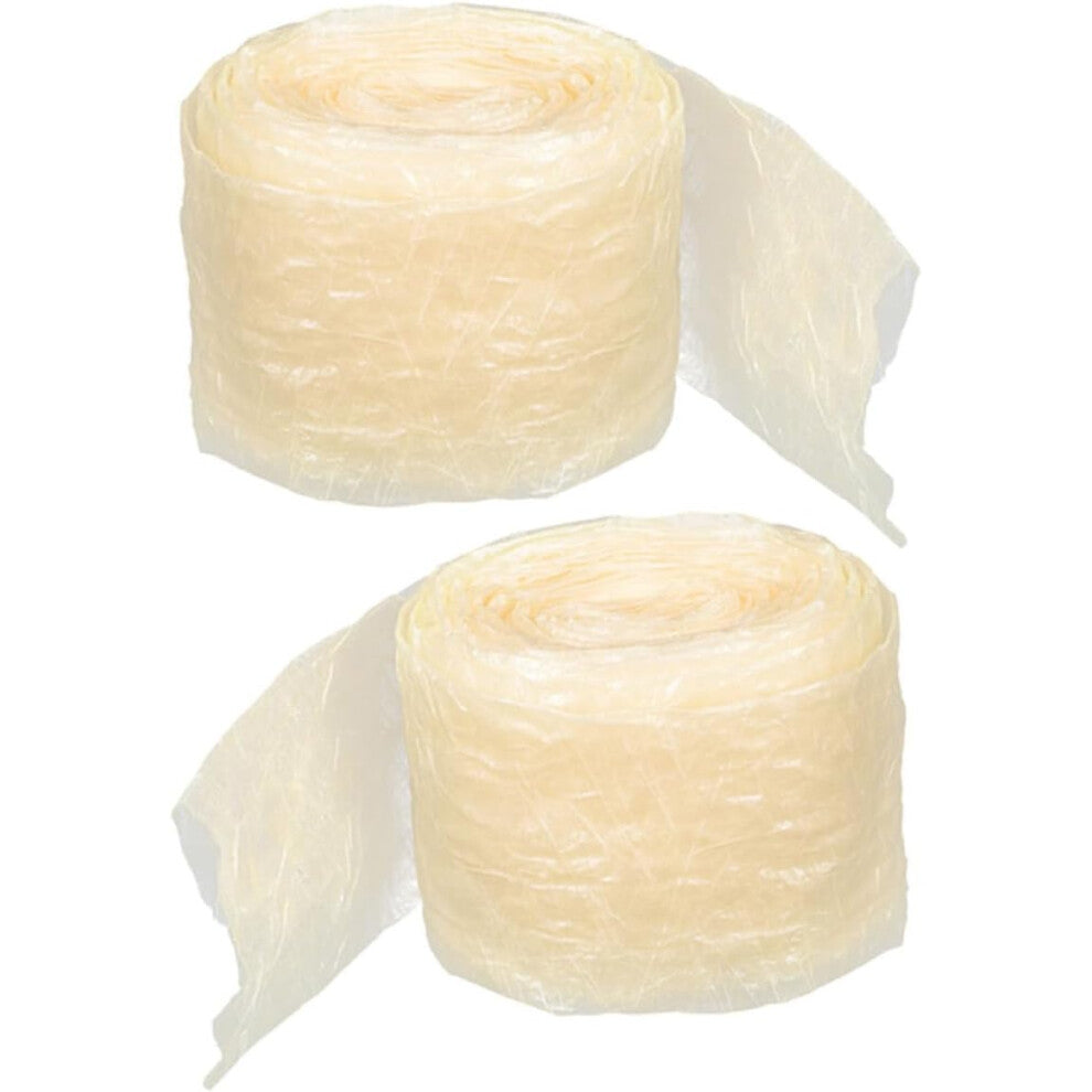 2 Rolls Sausage Dry Sausage casing Edible Dried Household hot Dog Stuffed Sausage Skin casing ham casing Edible