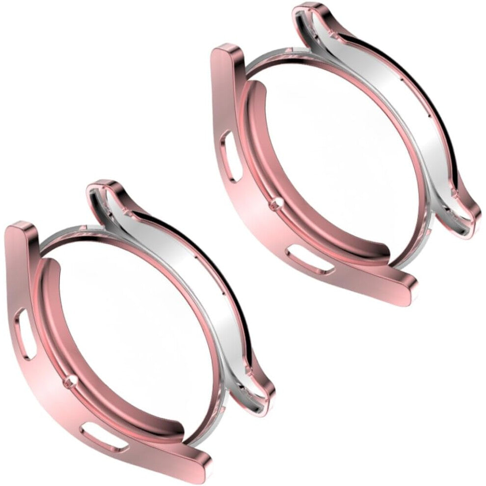 Electroplated Tpu Wrist Watch Screen Protector Watch Case Anti-fall Screen Film Pink 40mm