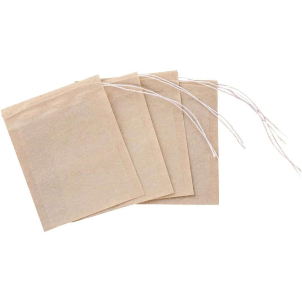 200pcs Drawstring Tea Filter Bags Disposable Paper Tea Bag for Loose Leaf Tea and Coffee (7x9cm)