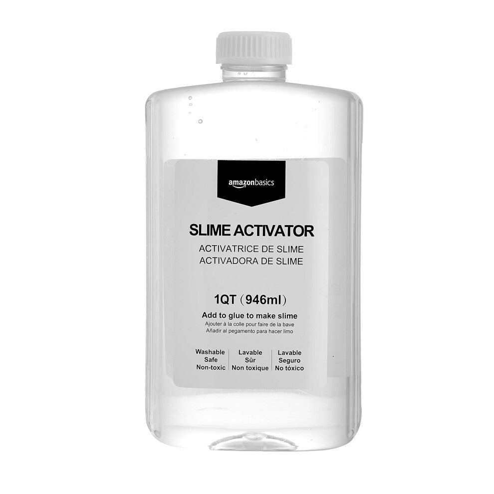 Amazon Basics Slime Activator Solution 1 QT (946ml)  Baking Soda  Transparent