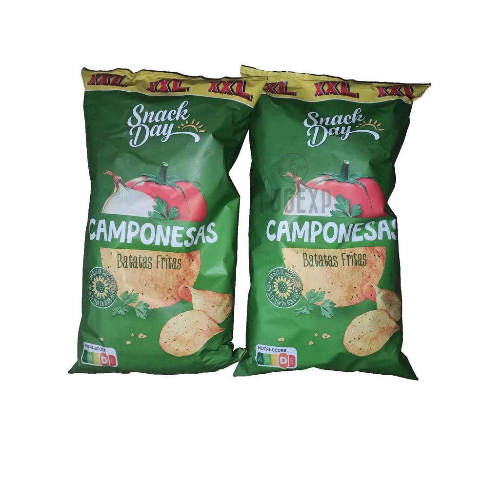 Peasant-Flavored Fries Chips Big Size XXL 2 x 240g Portugal Potato