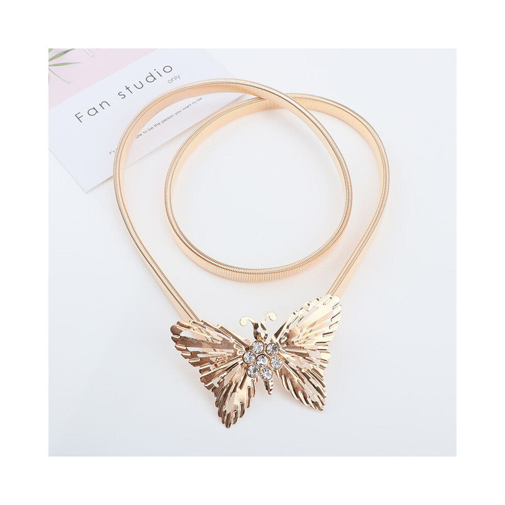 (Butterfly) Versatile Chic And Metal Waist Chain Featuring Glittering Fox Pendant Wardrobe For Womens