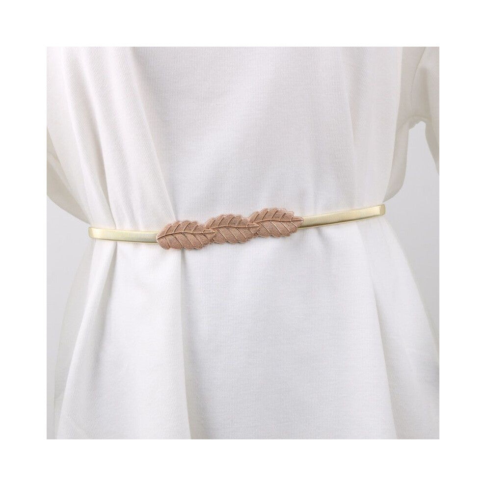 (Three Leaves) Versatile Chic And Metal Waist Chain Featuring Glittering Fox Pendant Wardrobe For Womens