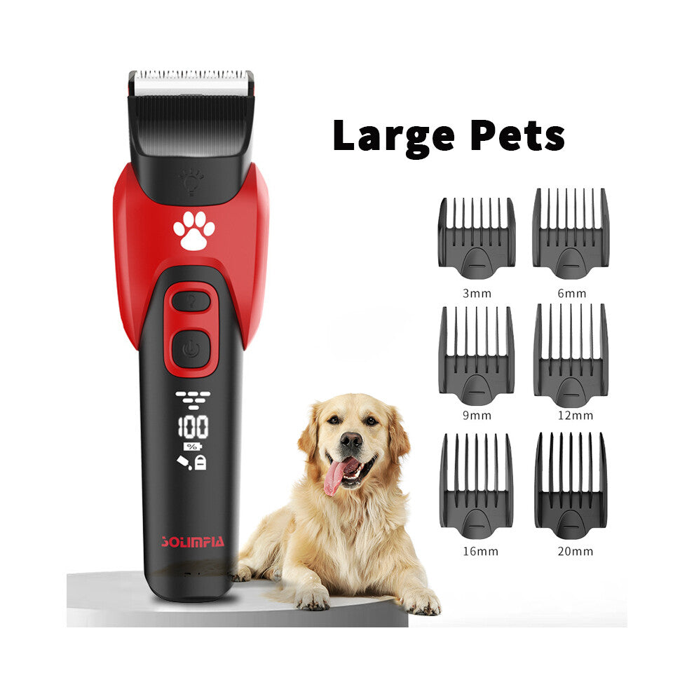 Electric Professional Pet Hair Clipper Big Dog Trimmer Shaver Rechargeable Animal Cats Hair Trimmer