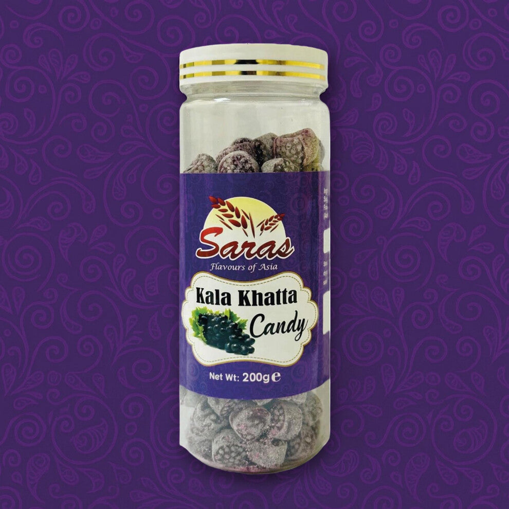 Saras Candy Kala Khatta 200g | Traditional Indian Assorted Candies | Perfect Snack for All Ages | Authentic Taste