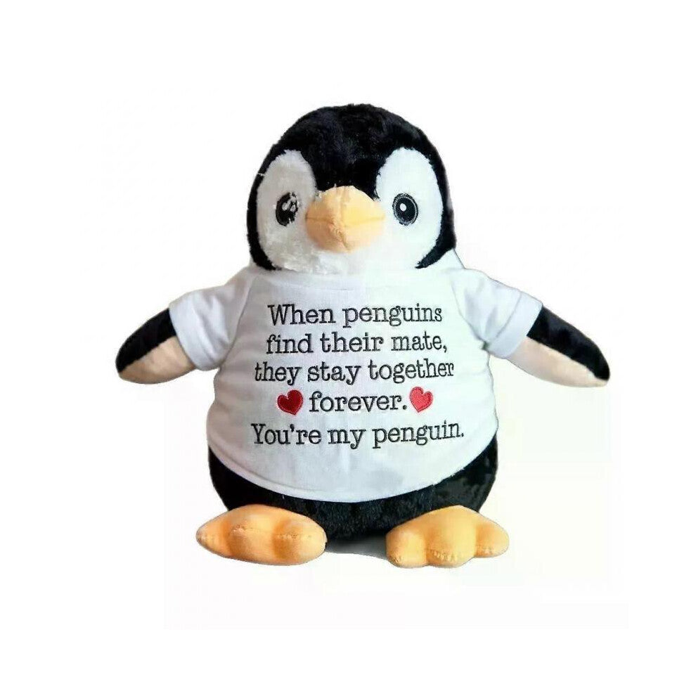 Large 20cm You're My Penguin Plush, Gift for Her, Plush Penguin Dolls, Birthday Gifts