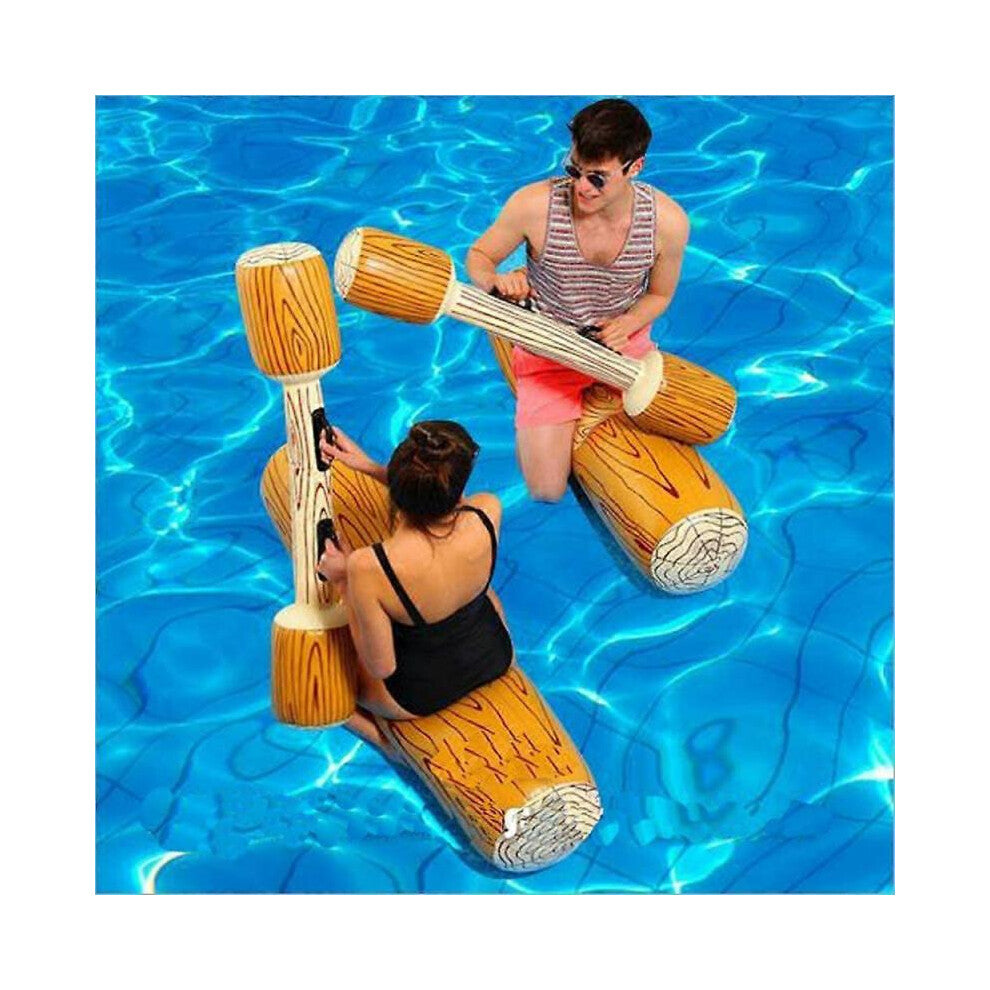 2-Piece Inflatable Floating Toys - Water Sports Games - Pool Party - Log Rafts