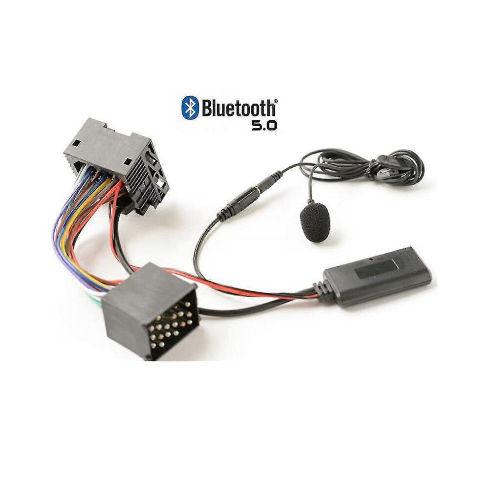 Bluetooth 50 Music Audio Adapter Microphone Cable for Bmw E36 E39 E46 E56 Mini Cooper for Land Rover