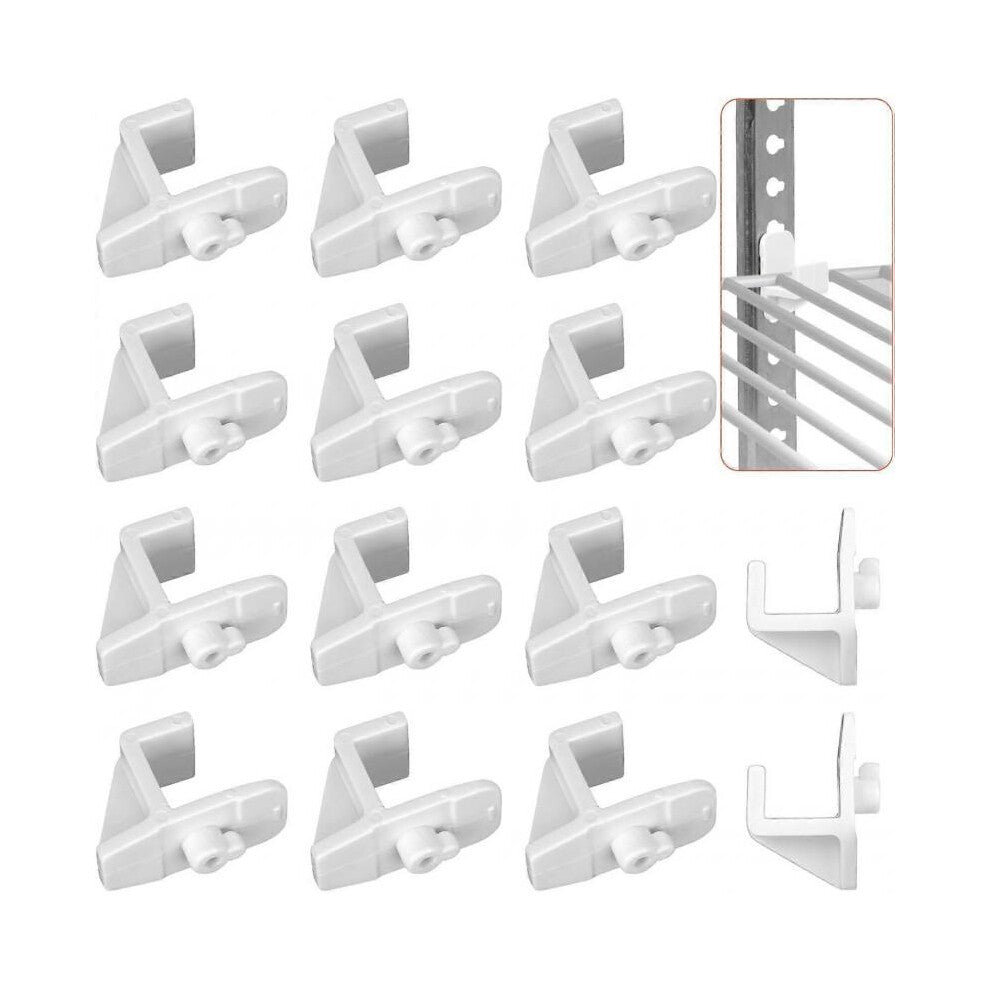 14pcs Plastic Refrigerator Shelf Clips, Freezer Shelf Clip Cooler Shelf Support