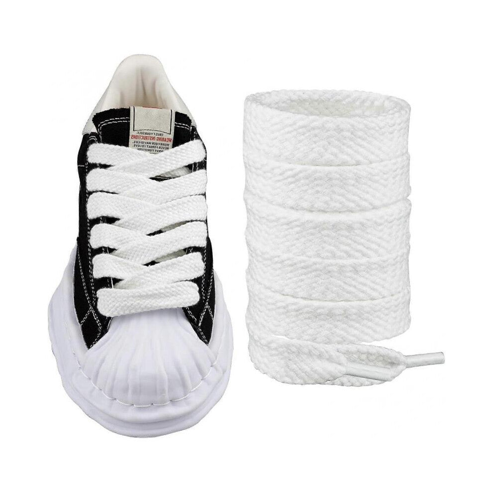 Fat Shoelaces for Maison Mihara Yasuhiro Sneaker Replacement Shoes Flat Jumbo