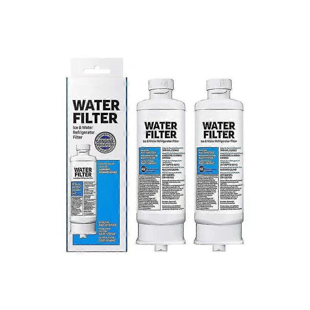 2-pack Refrigerator Water Filter Compatible with Samsung Da97-17376b Haf-qin Da97-08006c