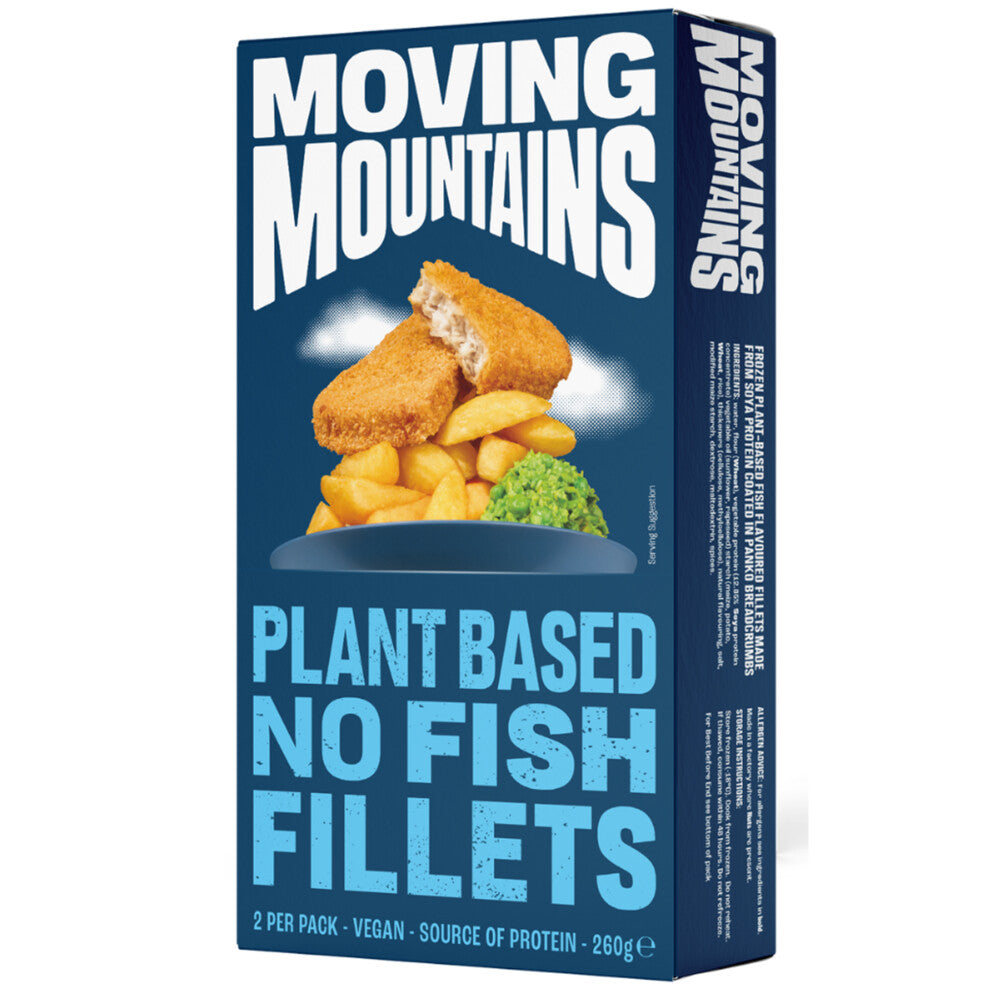 Moving Mountains Frozen Vegan Plant-Based Fish Fillet - 20x130g