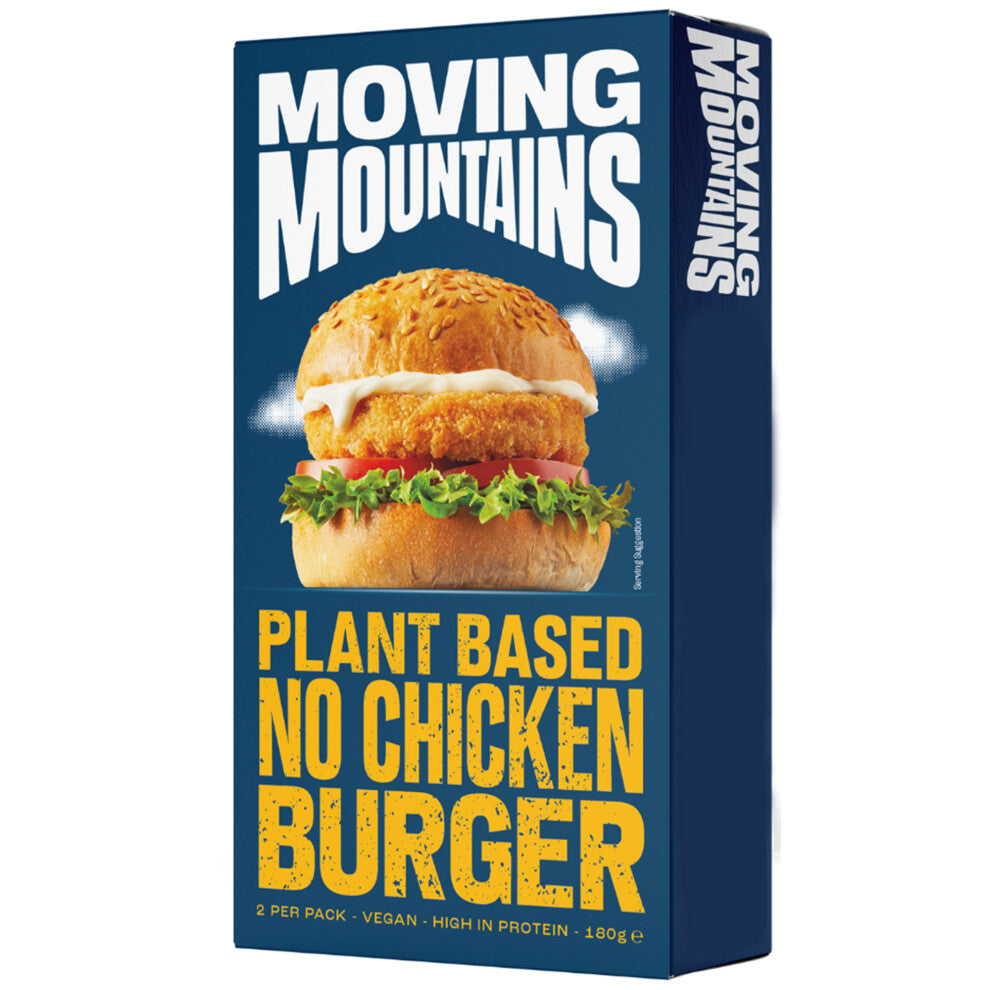 Moving Mountains Frozen Vegan Plant-Based No Chicken Burger - 18x125g
