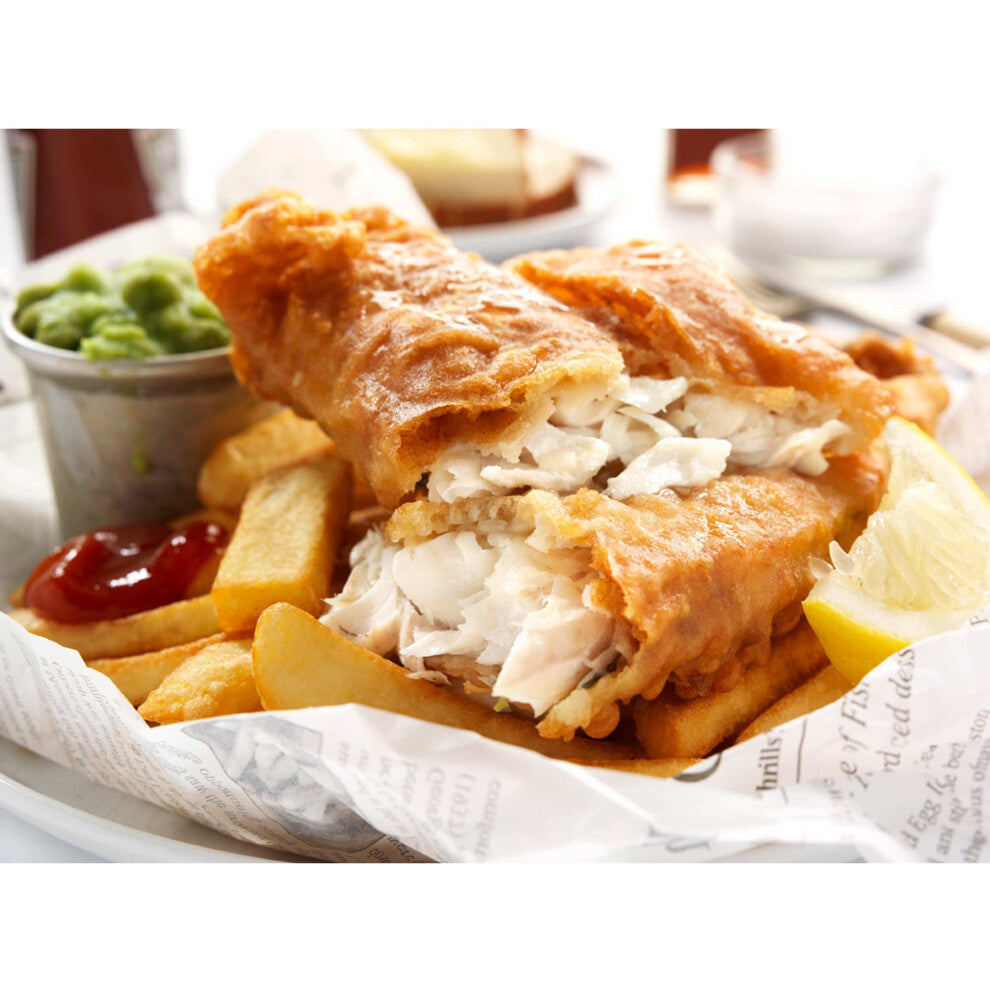 Three Oceans Frozen MSC Battered Haddock Fillets 110-140g - 1x24