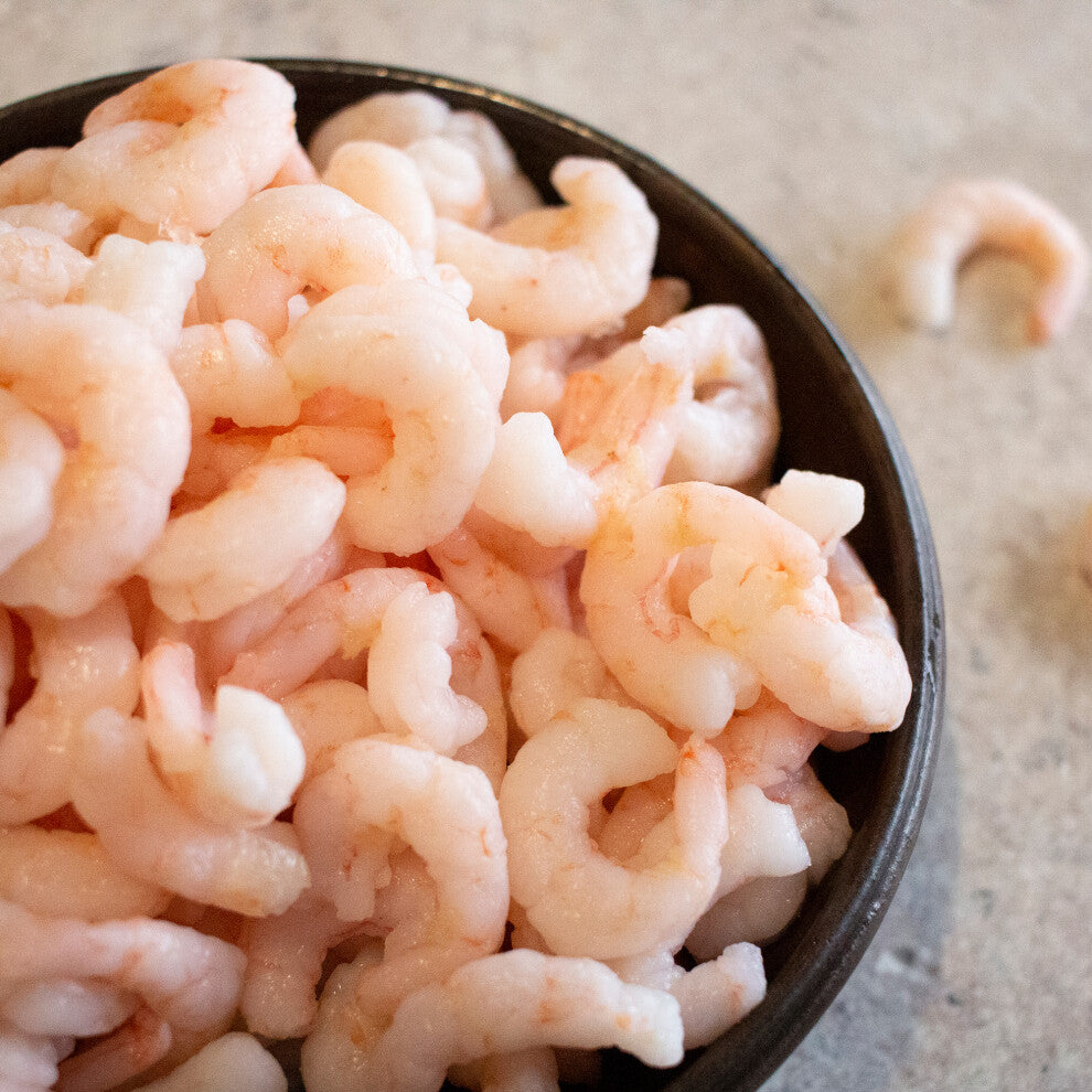 Caterfood Frozen IQF Cold Water Prawns with 20% Glaze - 5x2kg