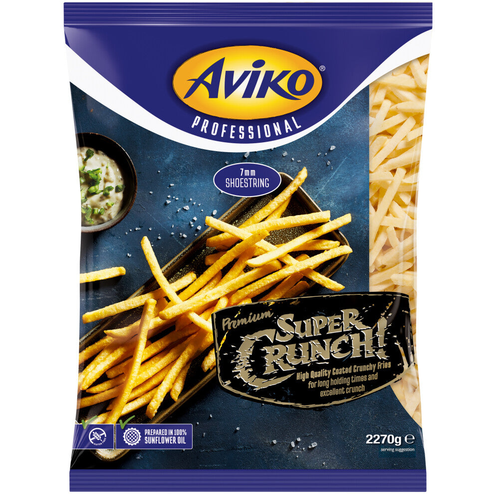 Aviko Frozen Super Crunch Shoestring Fries 7mm - 4x2270g