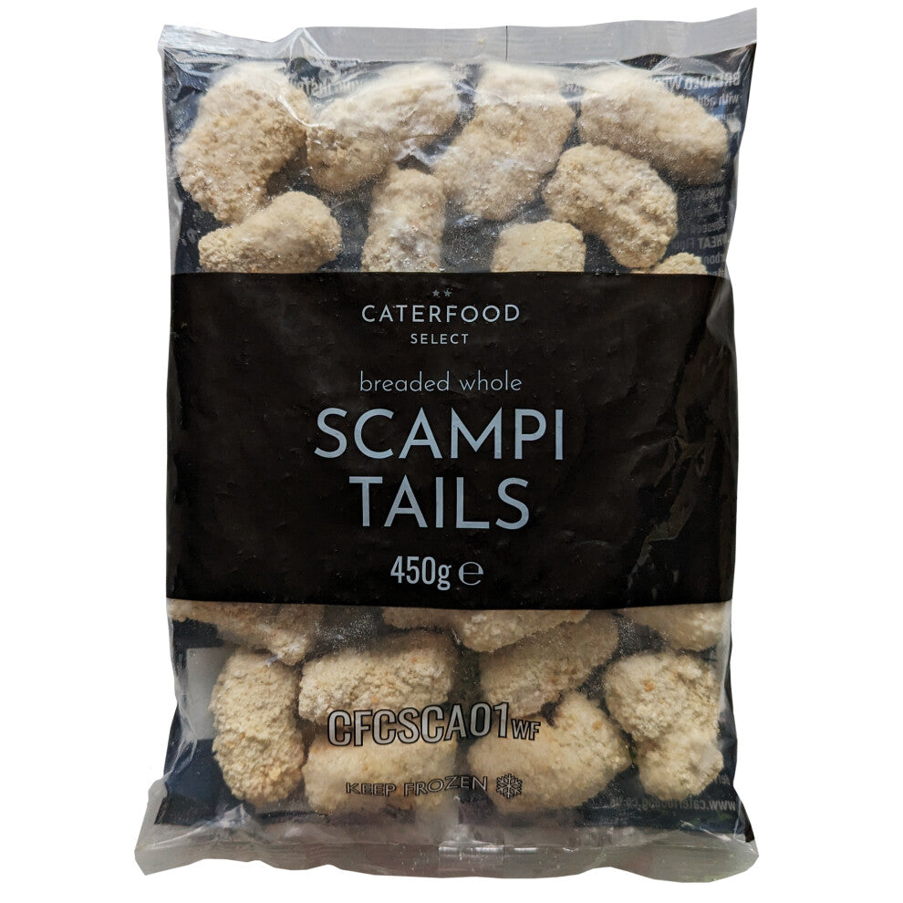 Caterfood Select Frozen Breaded Whole Scampi Tails - 1x450g
