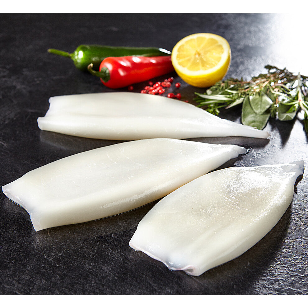 Little Fisher Frozen Raw Squid Tubes - 1x600g