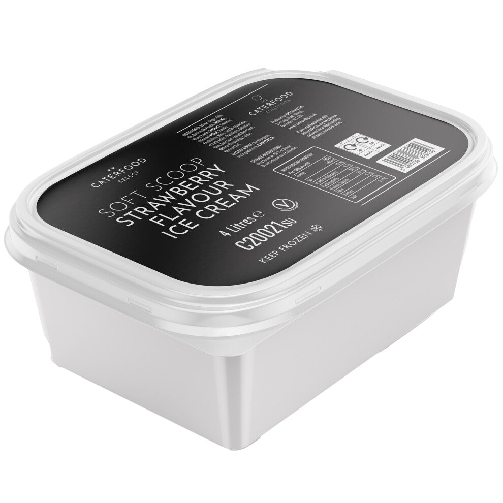 Caterfood Select Soft Scoop Strawberry Ice Cream - 1x4ltr