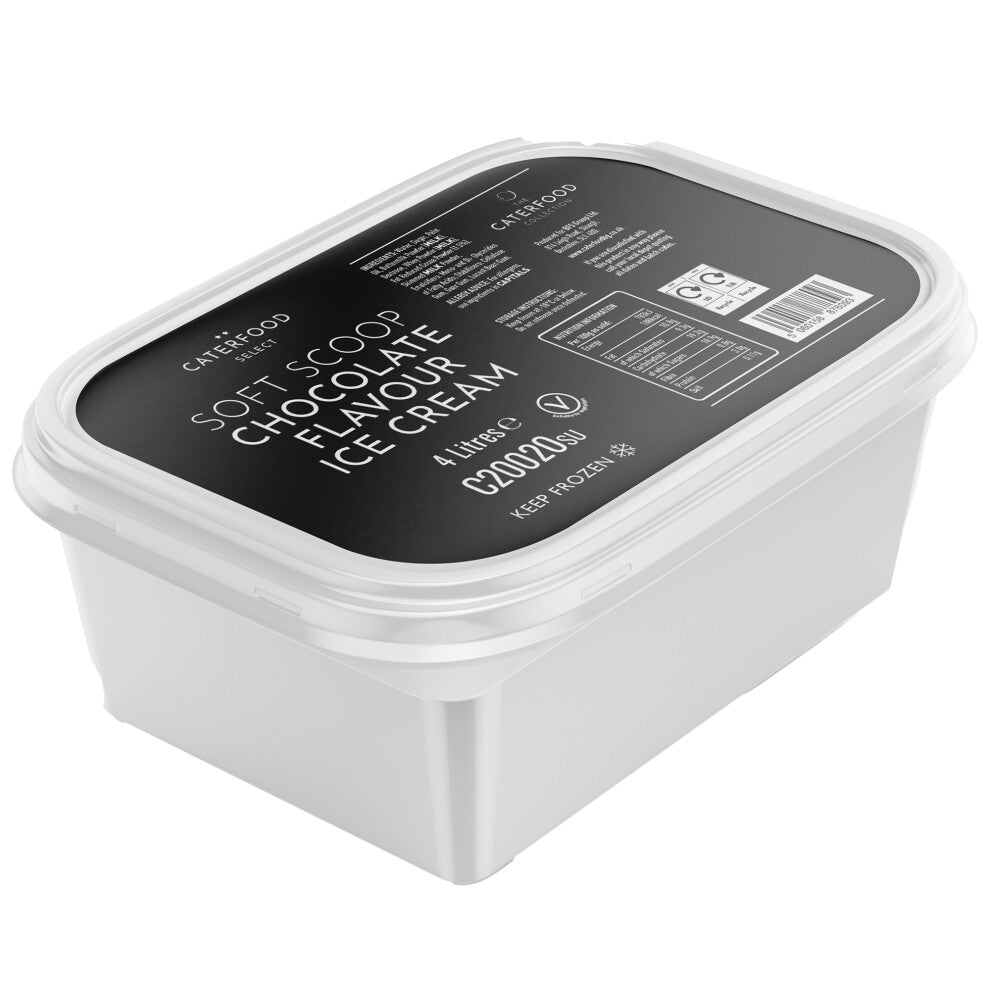 Caterfood Select Soft Scoop Chocolate Ice Cream - 1x4ltr
