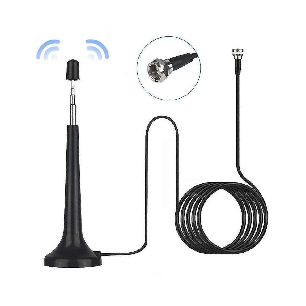 Radio Aerial for Hifi System Indoor, Ancable Fm Indoor Radio Antenna for Tuner Stereo Amplifier Home Cinema System Home Theater System Hifi Receiver W