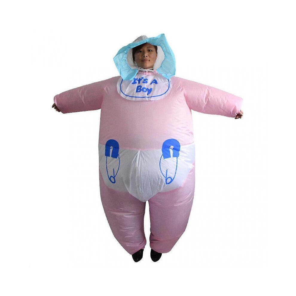 Spoof Adult Pink Baby Inflatable Clothes Lightweight Funny Cosplay Costume for Activity Party Stage
