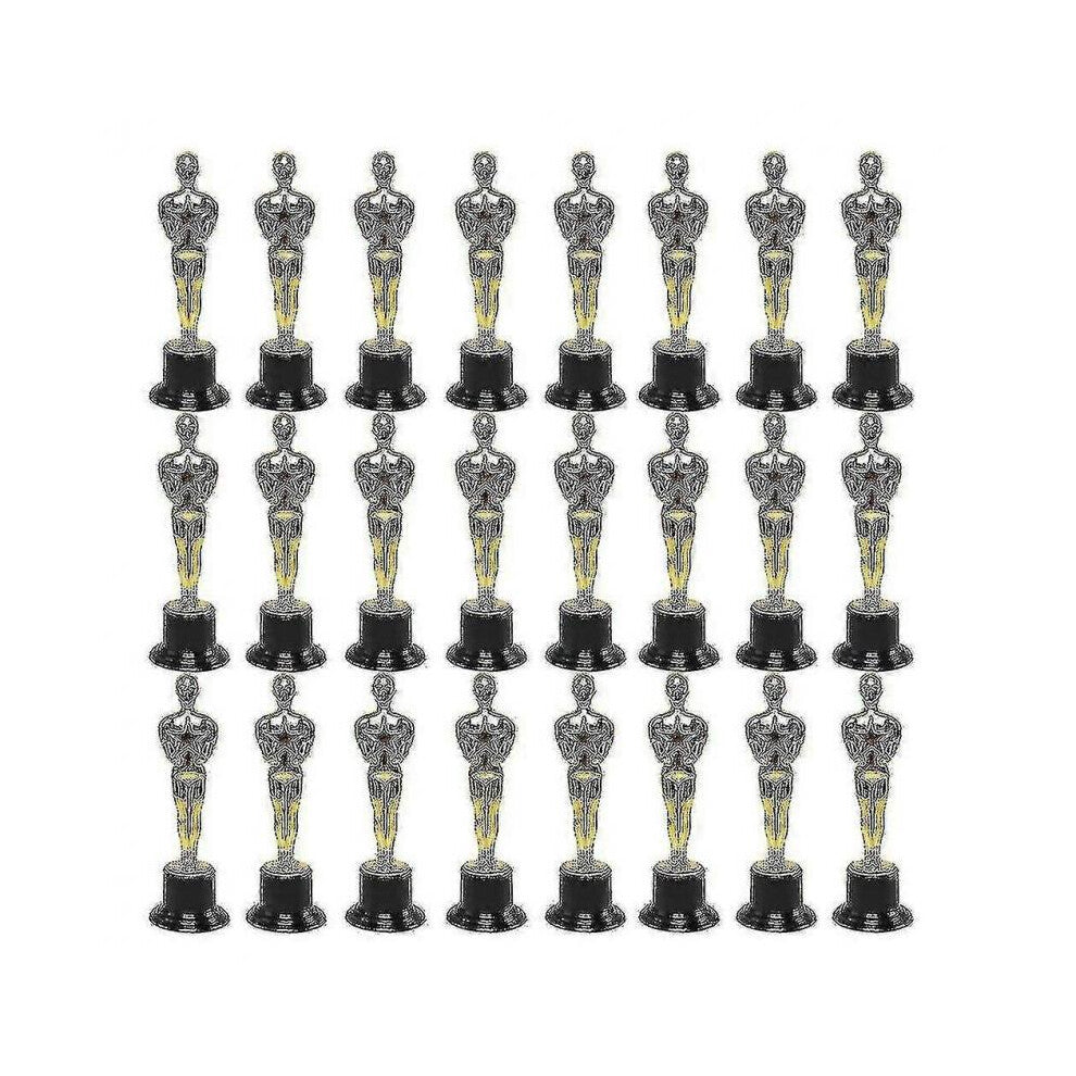 24 Pack Plastic Gold Star Award Trophies Statuette for Party Favors,school Award,game Prize,party P