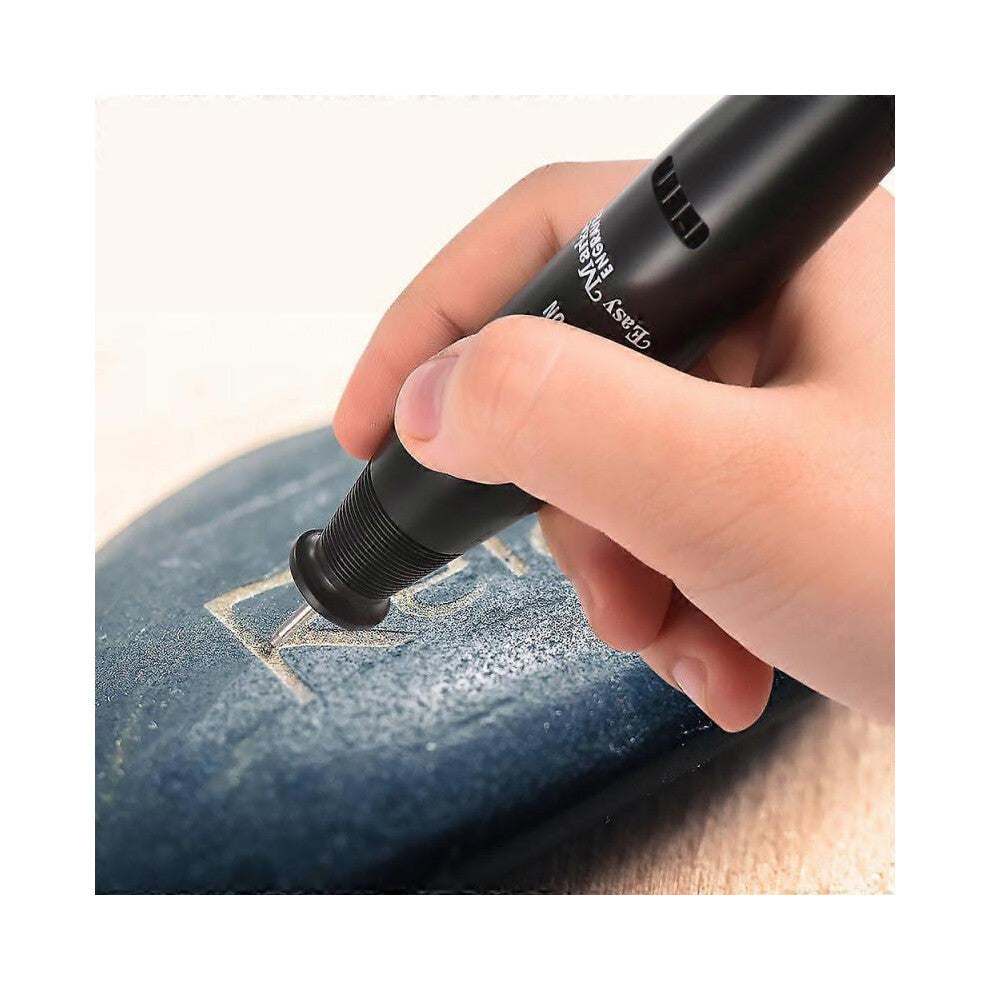 Portable Precision Electric Engraving Pen Engraver DIY Carve Graver Machine Tools Battery Powered with Strong Diamond Tip Bit for Jewellery Metal Plas