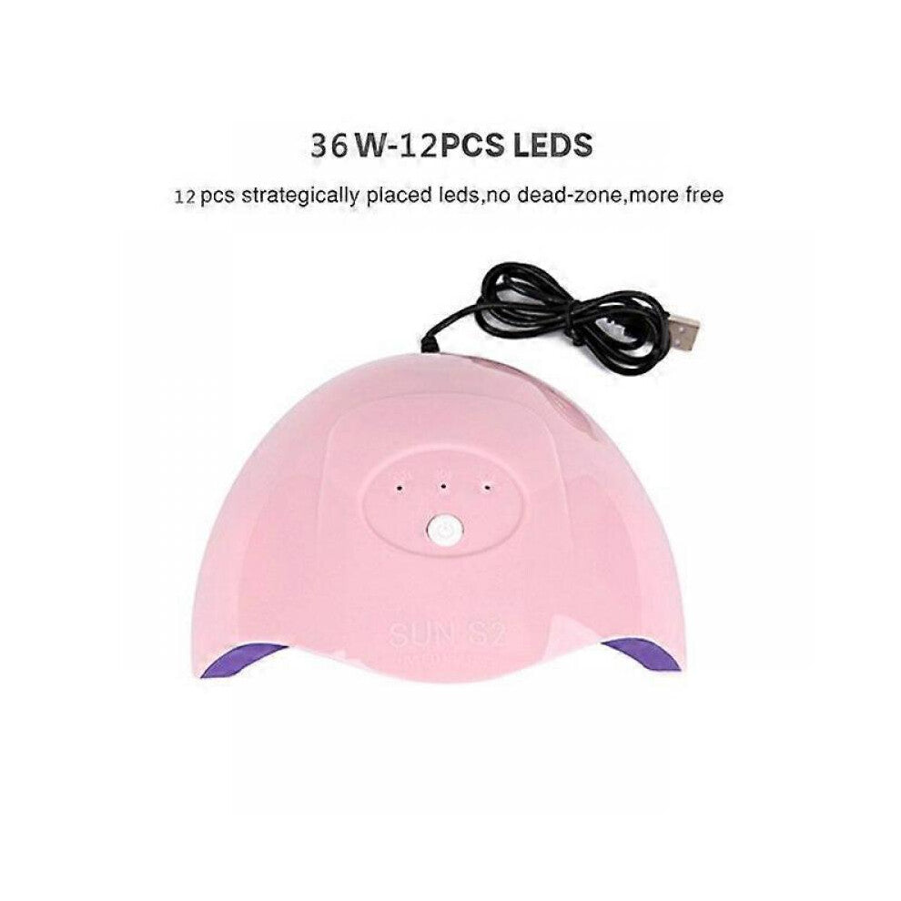Aubss 36W Mini Led Uv Lamp for Nails Protable Nail Gel Polish Dryer with 3 Gear Adjustable USB Professional Nail Drying Lamp