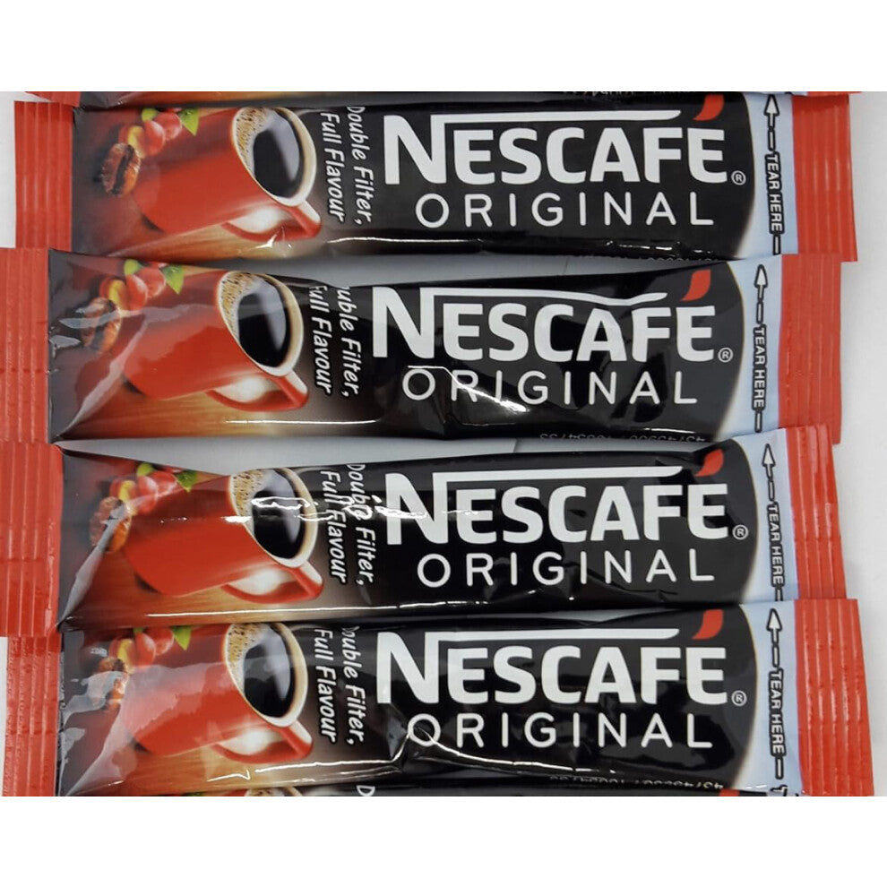 100 (1x100) Original (Double Filter) - Individual One Cup Instant Coffee Sachets Medium Roast BY HEALTHY HOME includes Nescafe Original Coffee Sachets