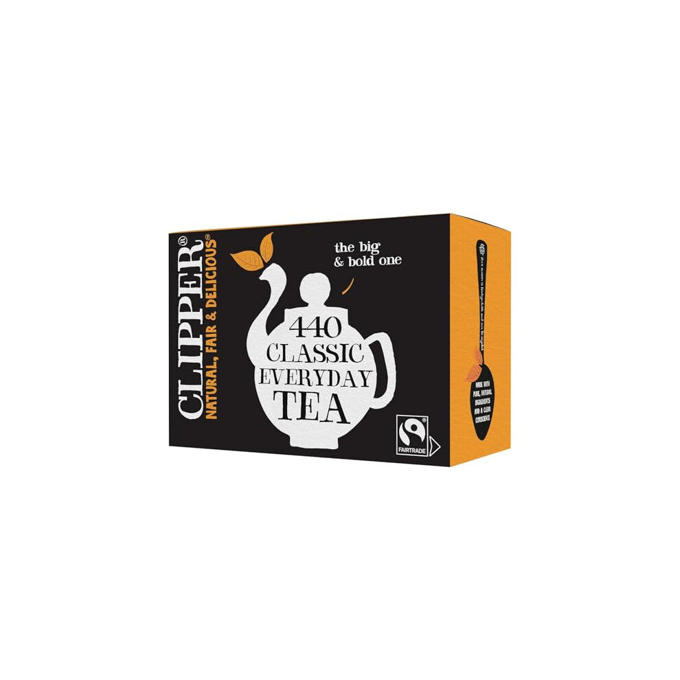 Clipper Classic Everyday One Cup Teabags | Black Tea Bags | Natural, Unbleached, Plant-Based Biodegradable & Non GM Teabags | Eco Conscious, All