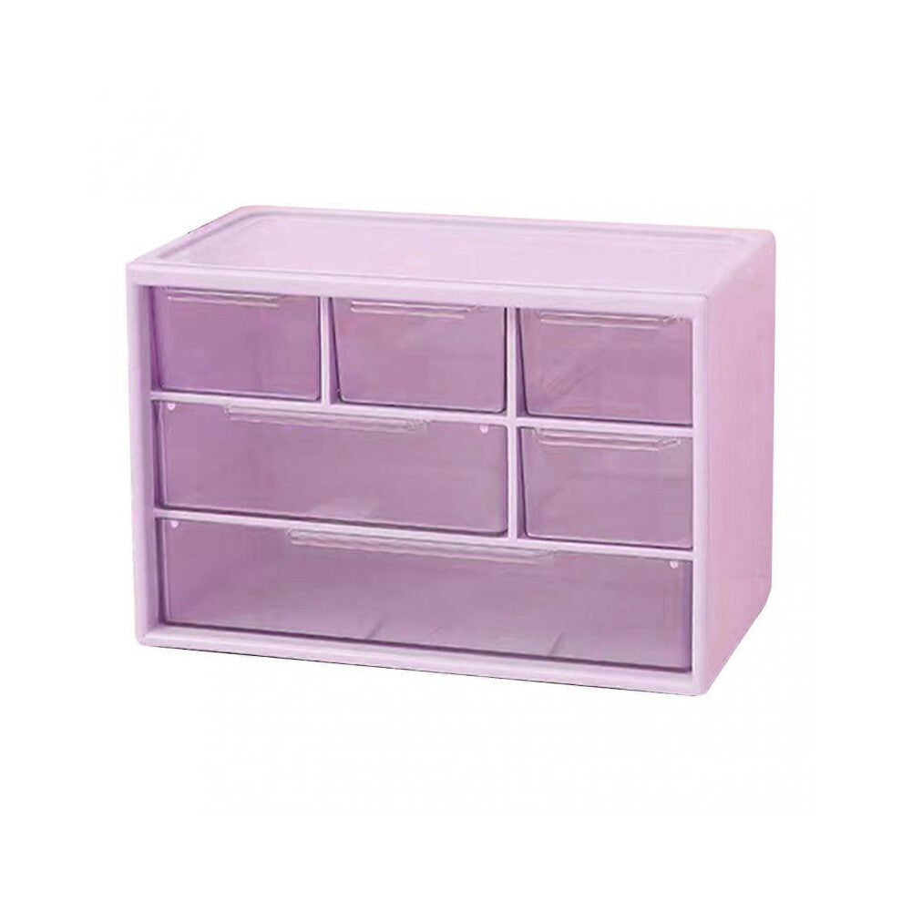 Storage Shelf, 7 - Drawer Plastic Organizer with Transparent Drawers for Home and Office Organization