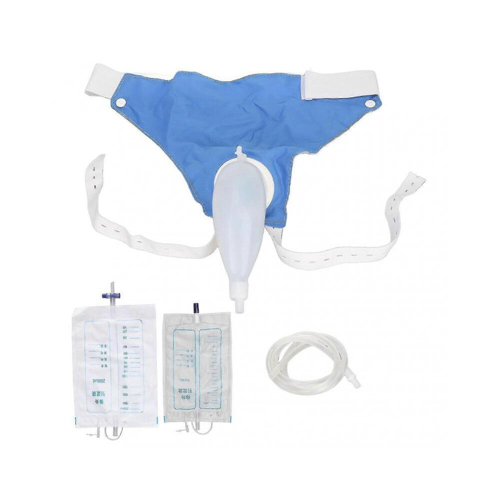 Wearable Urine Bag with Pee Catheter Duct 1000ml 2000ml for Men Elderly Urinary Incontinence Bedridden Patients