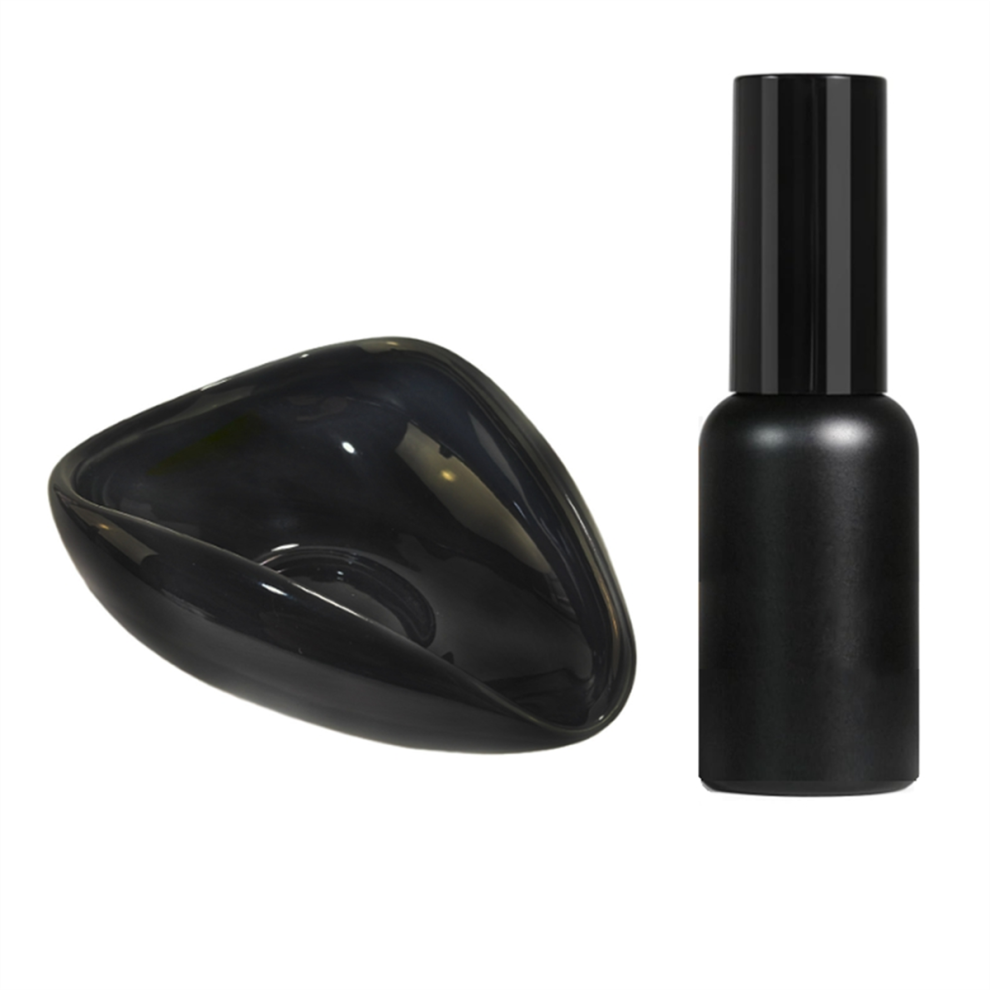 Coffee Bean Dosing Cup and Glass SprayBottle Kit Ceramic Cup,Coffee Espresso Accessories Set