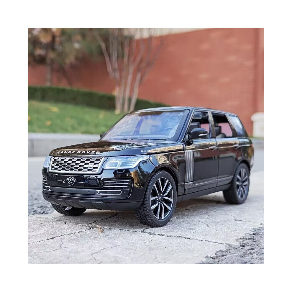(Sort) 1-32 Range Rover Sports SUV Legering Bilmodell Diecasts Metall Terrengkjøretøy Bilmodell Simulering