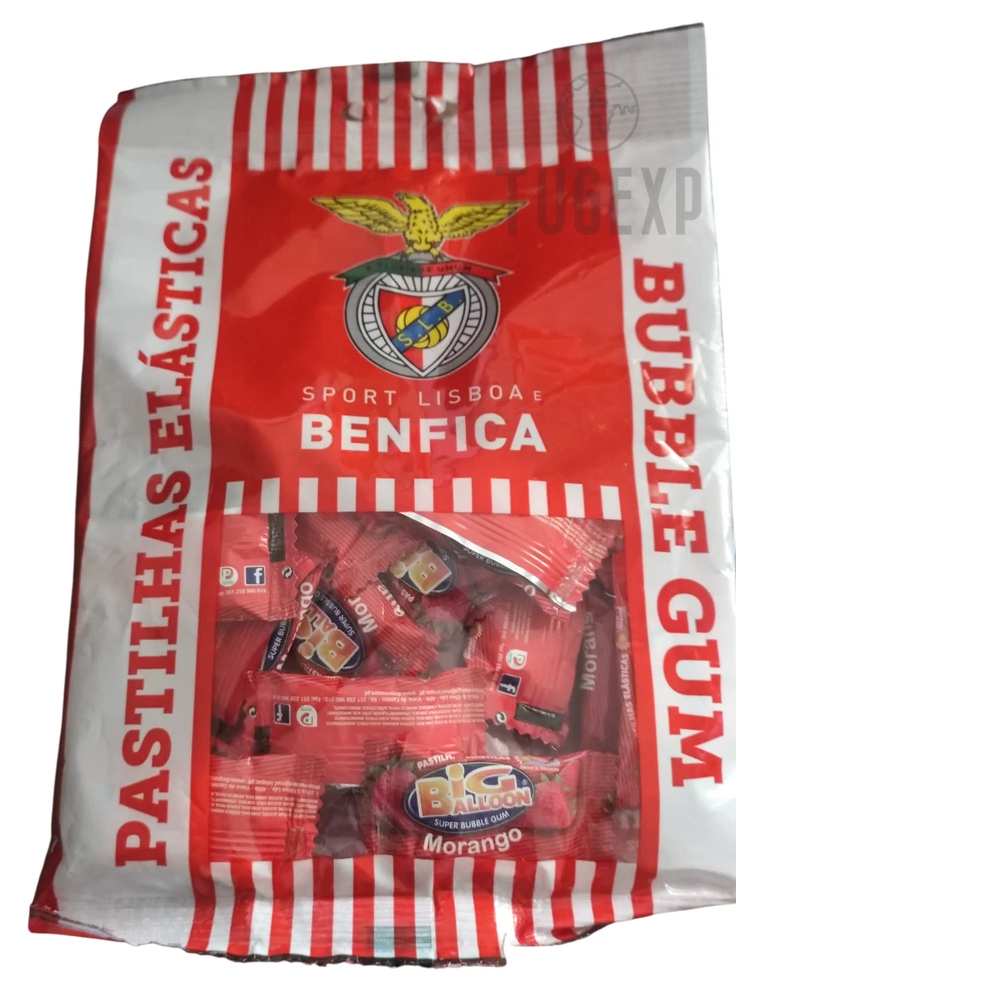 15 Chewing Gum Candy SLB BENFICA Portugal Strawberry  Bubble Gum 75g