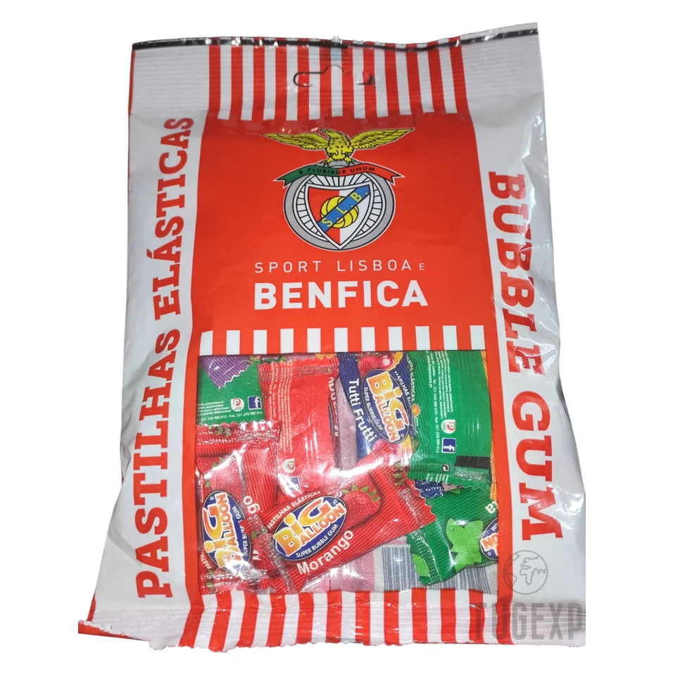 15 Chewing Gum Candy SLB BENFICA Portugal Assorted  Bubble 75g 2,6oz