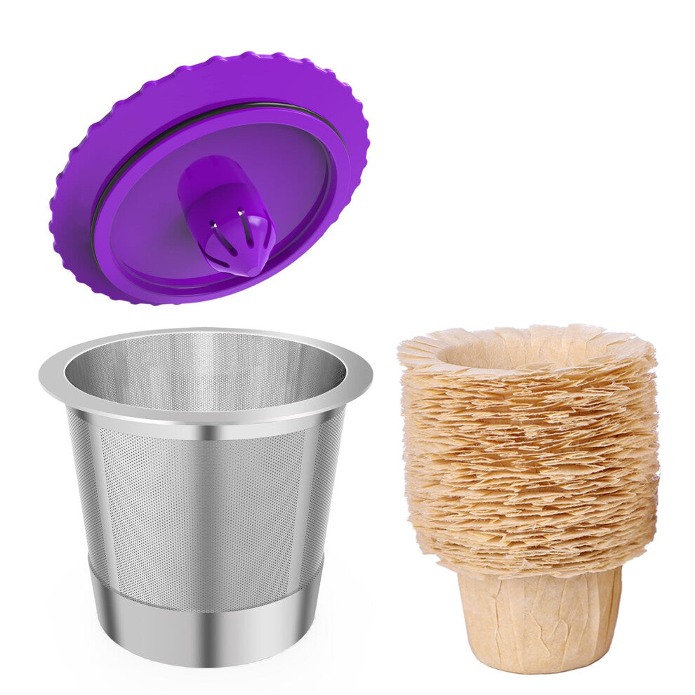 Haetyly Reusable K Cups  Stianless Steel Coffee Pods with 20 Count paper Filters Compatible with Keurig 2.0 and 1.0 Coffee Makers