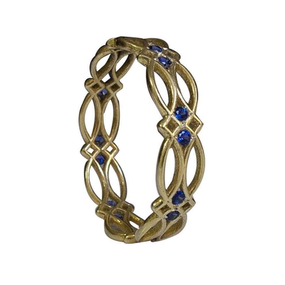 (8) Women Fashion Simple Ring Hollow Ring Women Engagement Wedding 610 Size Party