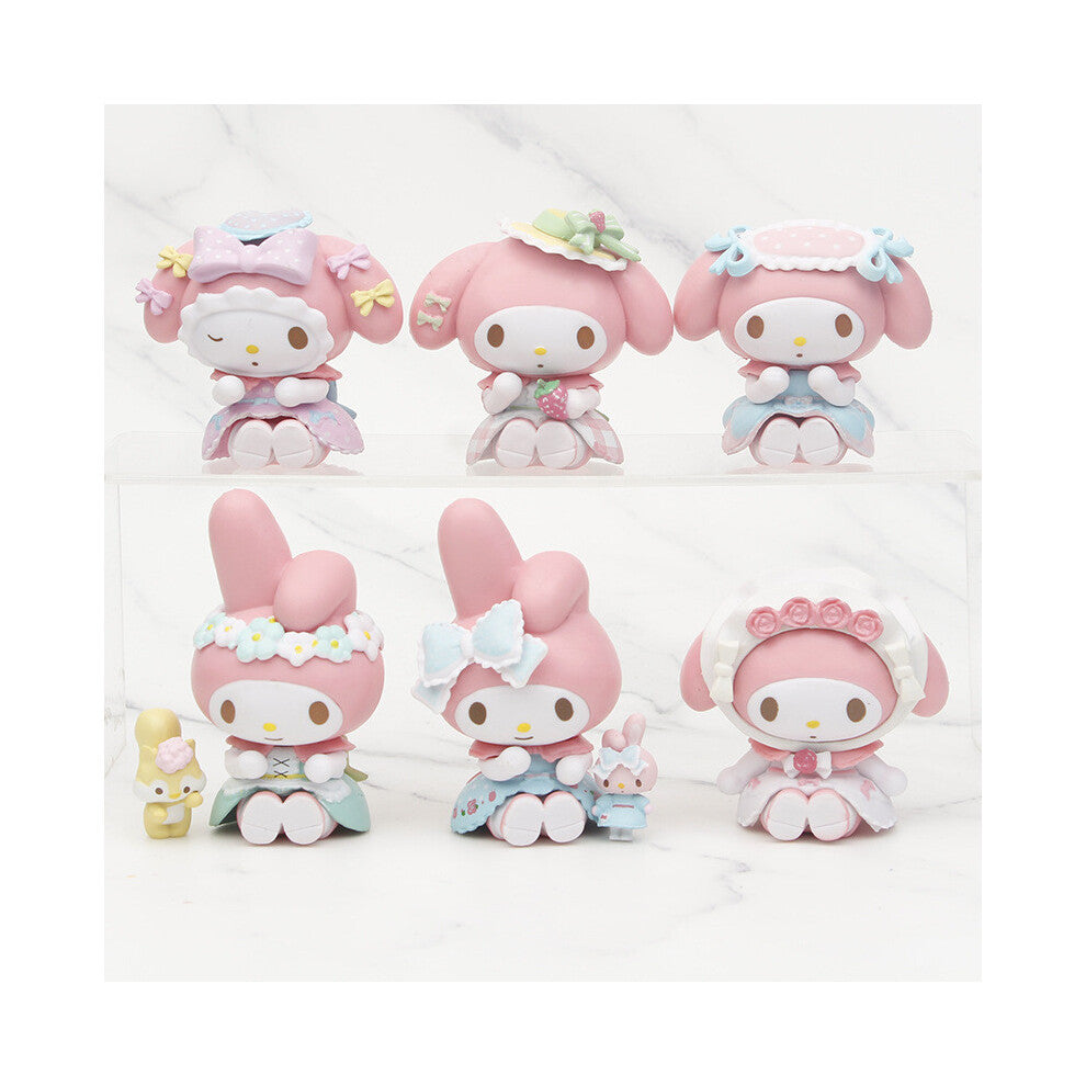 Melody My Pvc Figurine Charming Collectible Blind Box Cake Toy Decoration Car