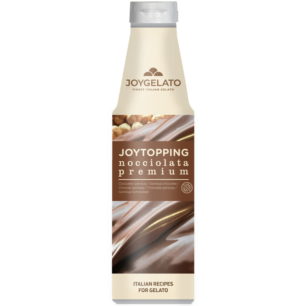 Joygelato Joytopping - Ice Cream Topping Sauce - Hazelnut & Milk Chocolate Flavour - 900g
