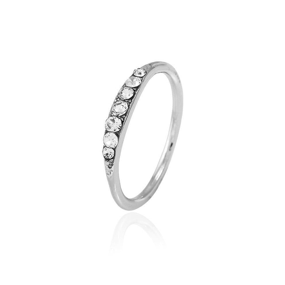 (silver) Engagement Luxury Wedding Ring Simple Casual Wedding Ring Jewelry Female Jewelry Fashion Lover